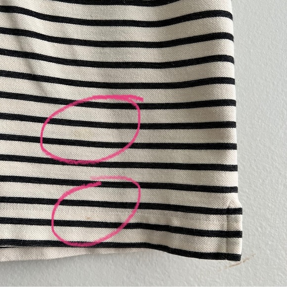 Madewell Striped Lace-Up Top Size X-Small - Picture 5 of 16